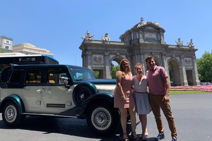Historic and Modern Madrid by Classic Car Private Tour