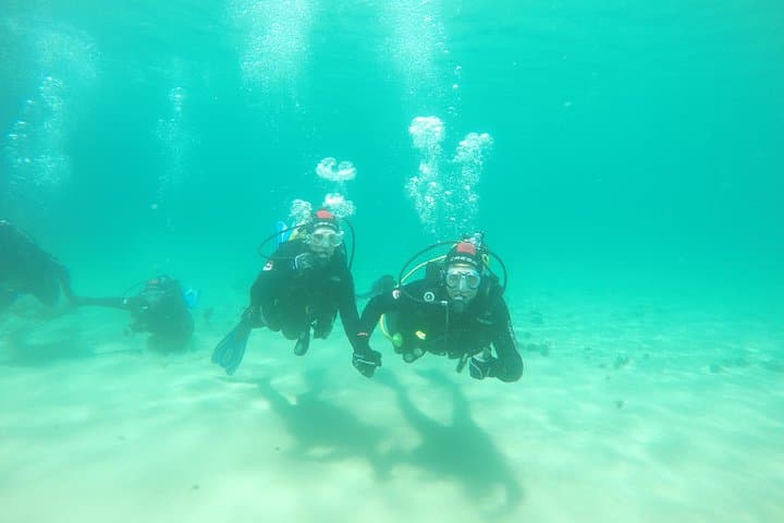 Baptism of diving in the Natural Park of the Strait