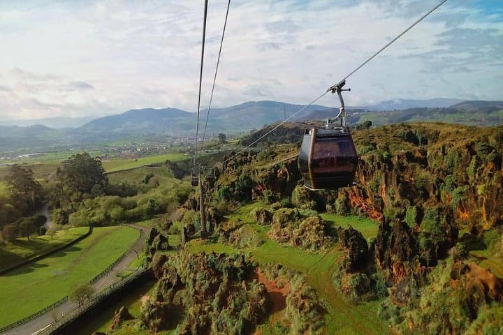 Cable car in Cabarceno Nature Park