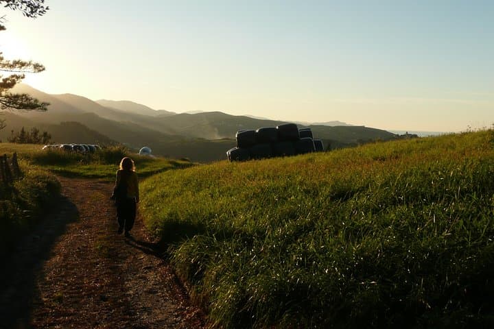 Camino de Santiago trail. Private trekking tour along the coast