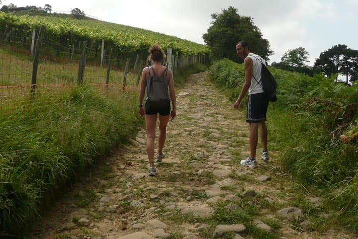 Camino de Santiago trail. Private trekking tour along the coast