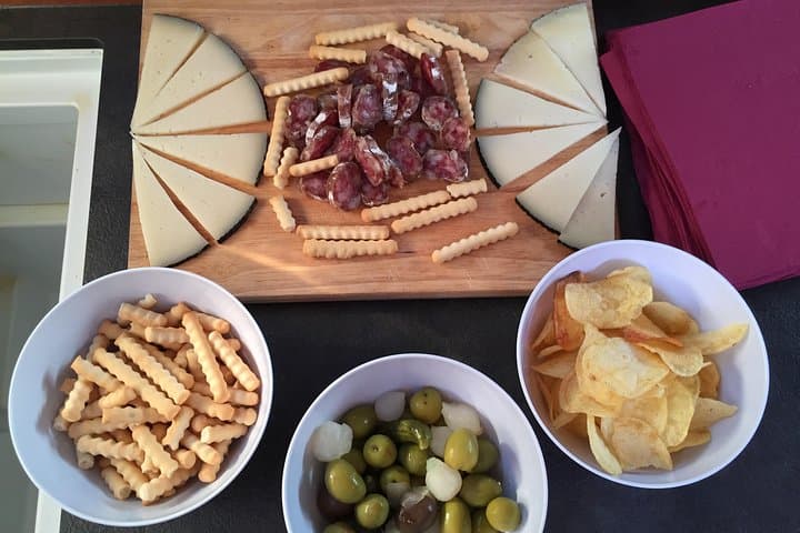 Typical snacks onboard