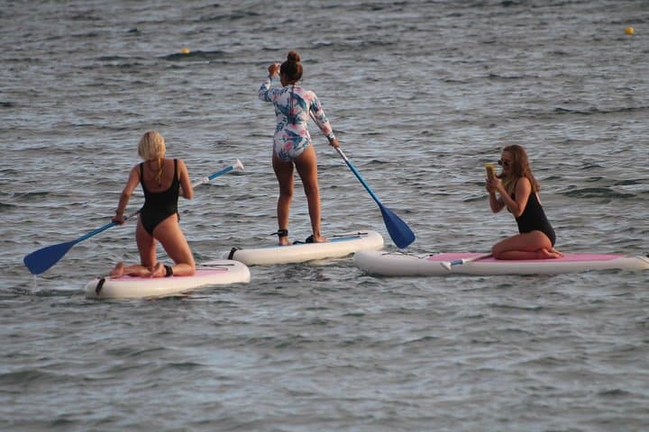 Sunset SUP experience in beach of the Americas