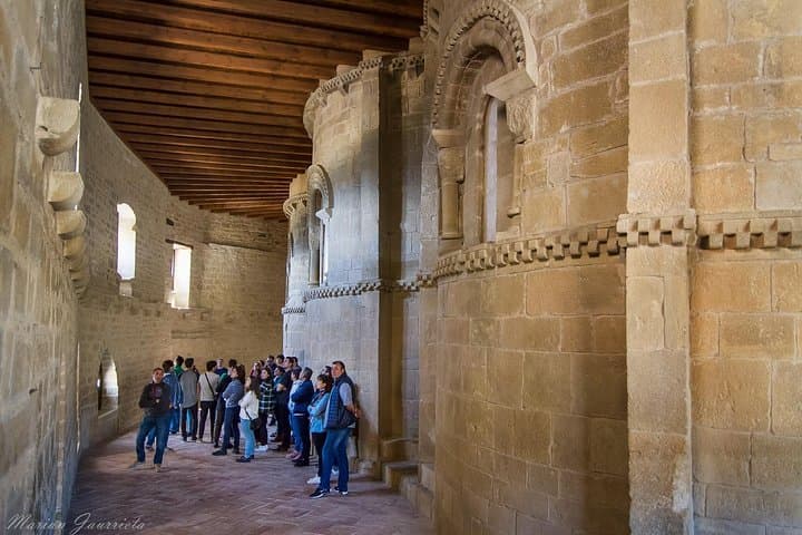 Olite Royal Palace and Ujue Monastery from Pamplona