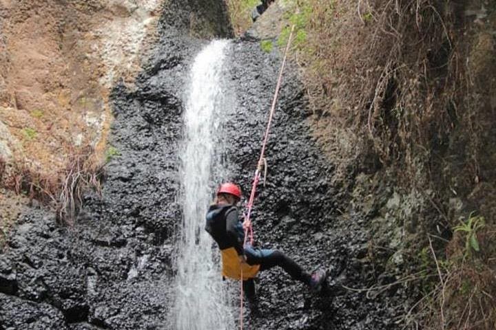 Abseiling in waterfalls (Canyoning with waterfalls)