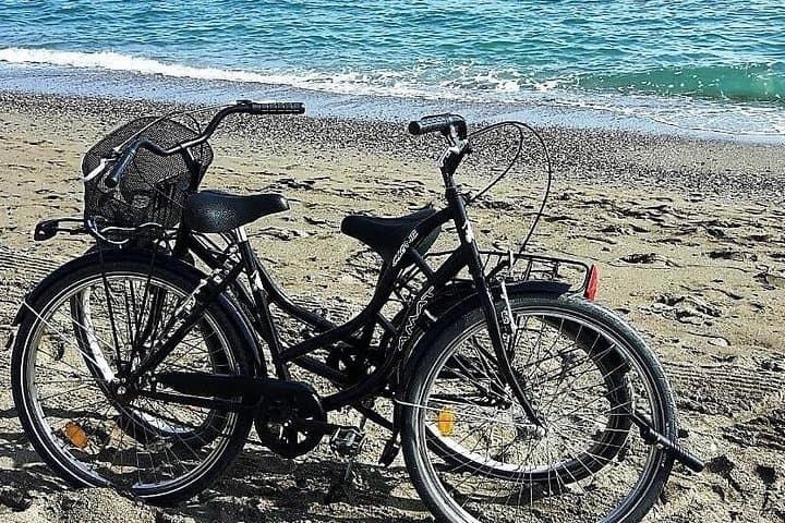 Bicycles by the Malaga beach