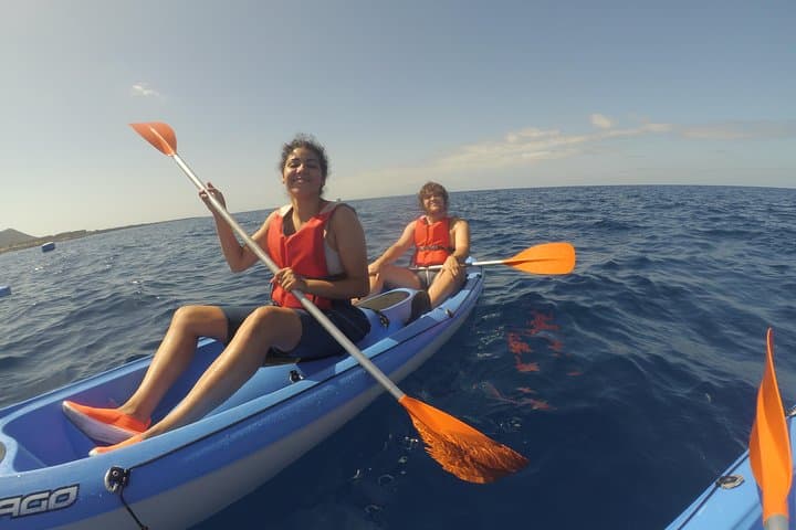 Kayaking and snorkeling