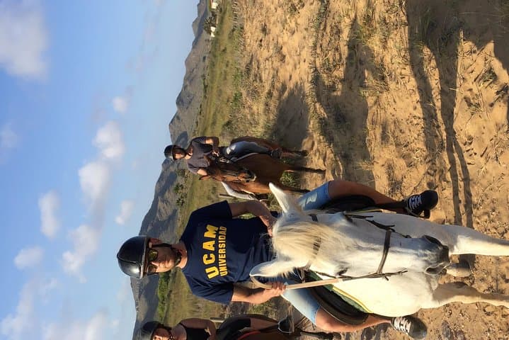 Horseback riding through the Calblanque Natural Park