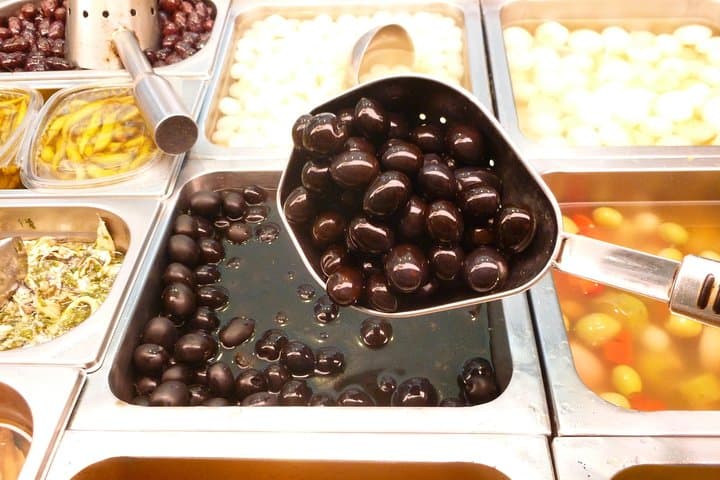 Olives stand at the Fair Market