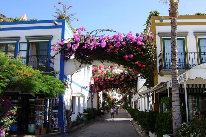 Bus to the local market of Puerto de Mogan