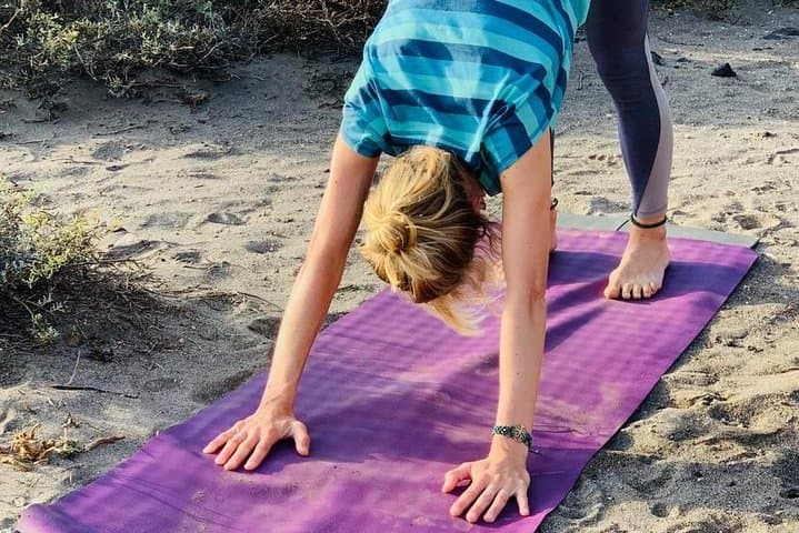 Yoga at the beach in Tenerife