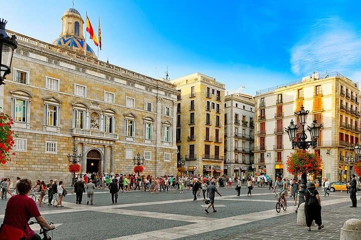 The Palace of the Generalitat of Catalonia. it is one of the
few buildings dating from the medieval period in Europe.
