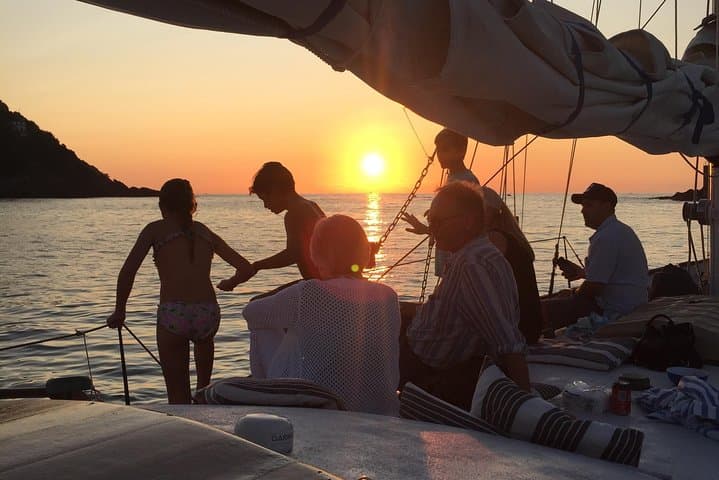 Sunset San Sebastian classic yacht