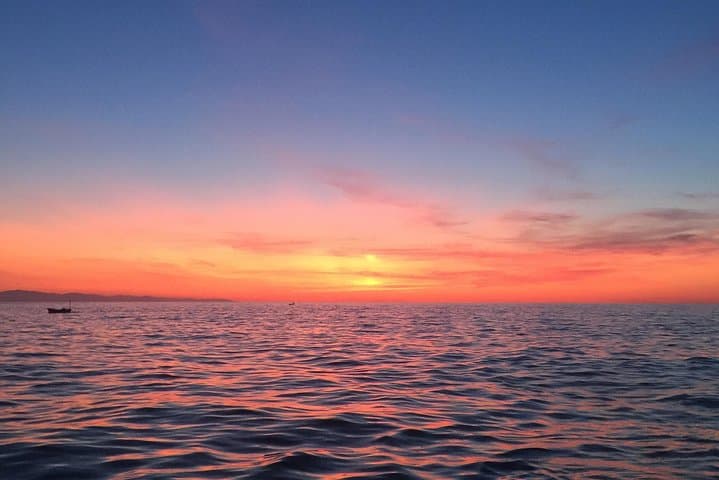 Sunset San Sebastian classic yacht