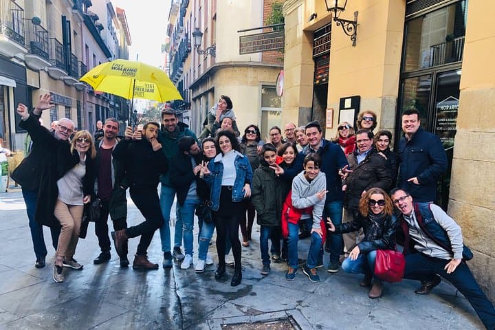 Madrid : Barrio de las Letras, Cervantes and Plaza de Santa Ana