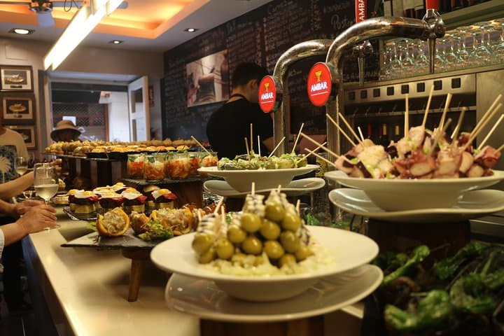 The original pintxo was always served on a skewer.