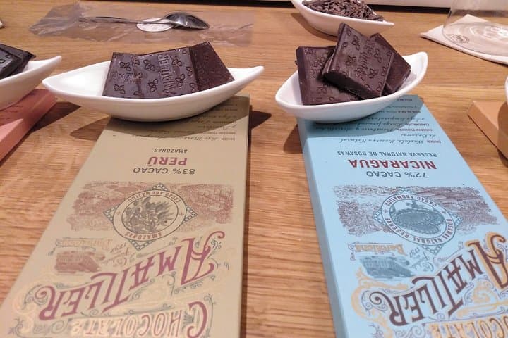 Aromatic chocolate bar.