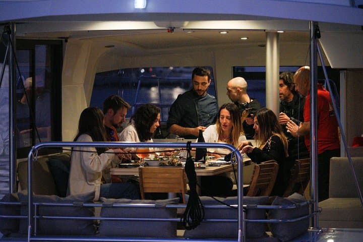 Private Sunset Catamaran Dinner with a Chef & Sailing Experience