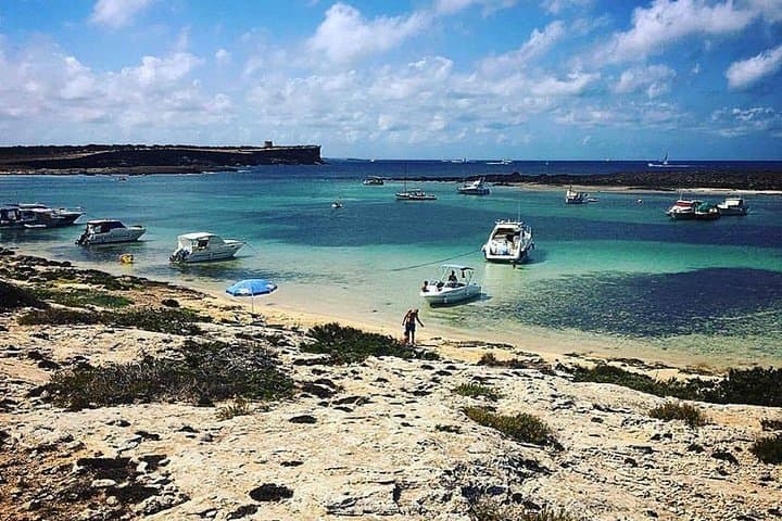 Excursion and sailing route to Formentera