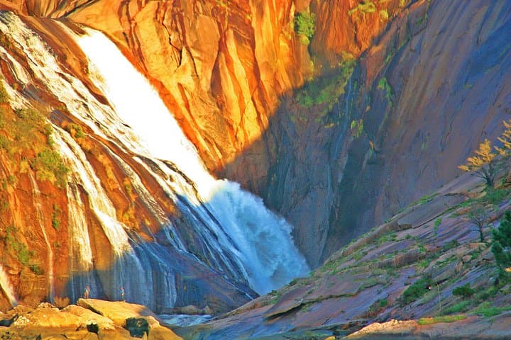 Ezaro waterfall