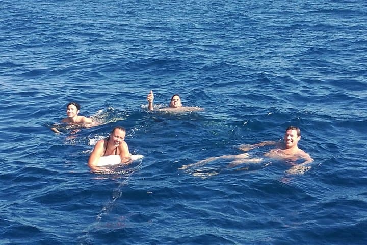 Dip and swim in front of BCN