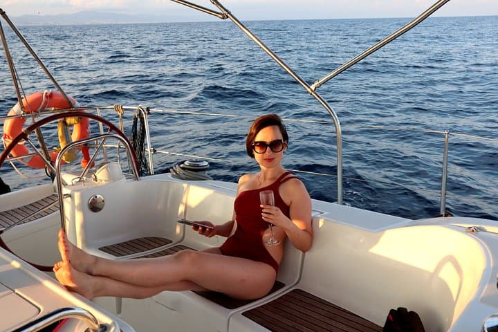 Barcelona Private Sailing Day & Sunset with Open Bar & Snacks