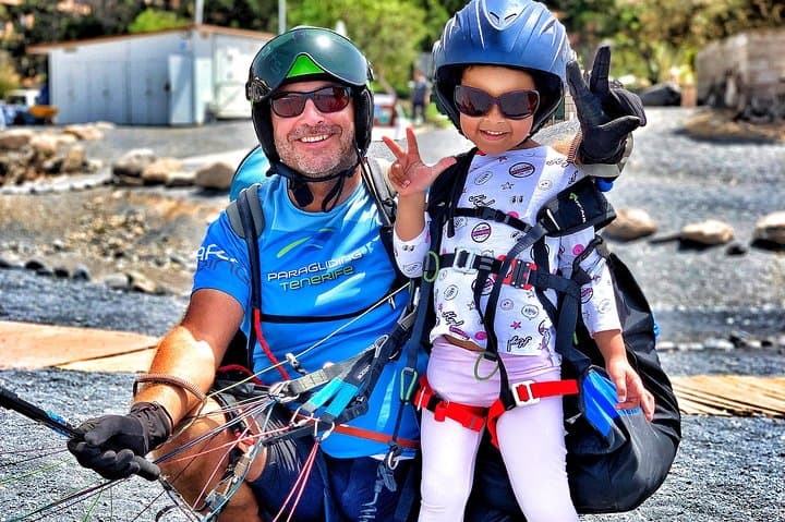 Bronze Tandem Paragliding Flight in South Tenerife with Pick-up