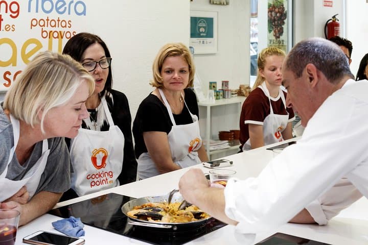 Spanish Cooking Class Paella Tapas and Sangria in Madrid