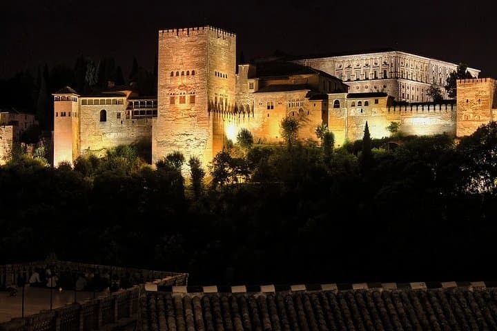 The Alhambra at night