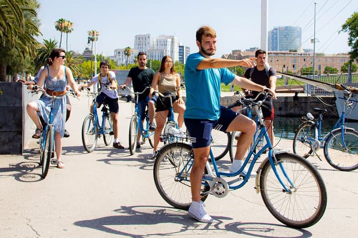Visit Barcelona by bike with Born Bike Tours Barcelona, discover Barcelona's beaches with friends through our Cycle Tour!
