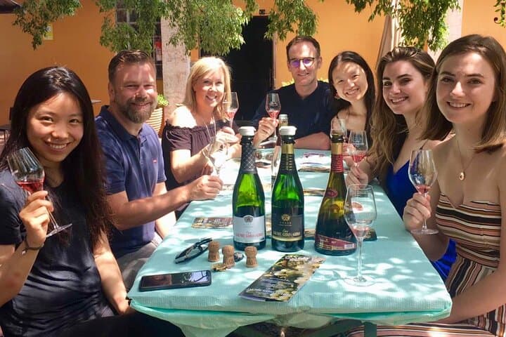 Enjoy an extensive Cava tasting in the beautiful courtyard of the Cava maker