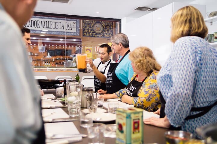 Seville: Evening Spanish Cooking Class — Paella, Tapas & Sangría