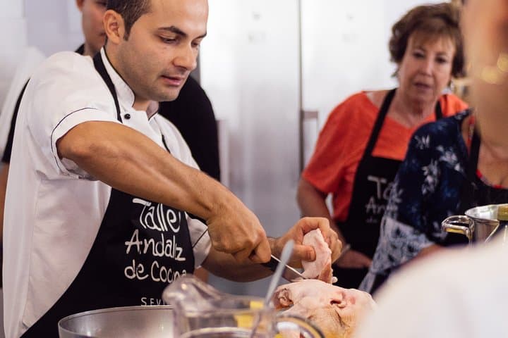 Seville: Evening Spanish Cooking Class — Paella, Tapas & Sangría