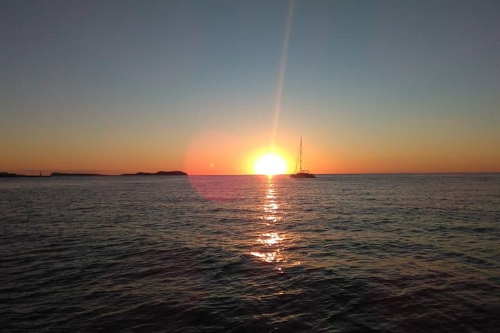 the sunset of ibiza from san antonio