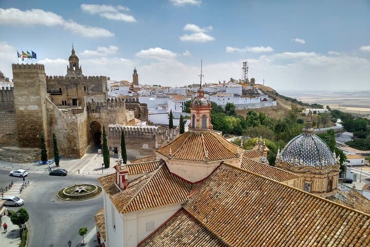 View of the Puerta de Sevilla and the Vega de Carmona