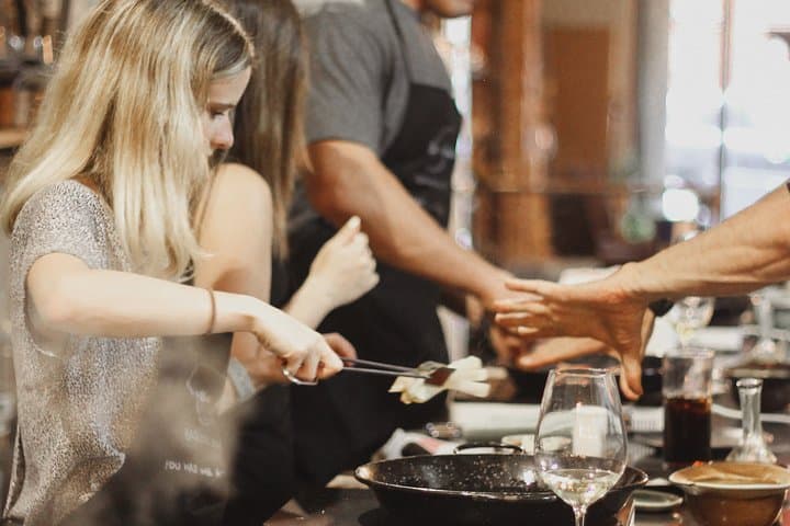 Paella Cooking Class with Professional Chef: Four Course Dinner