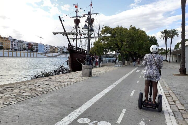 Guadalquivir river side and the view of Triana