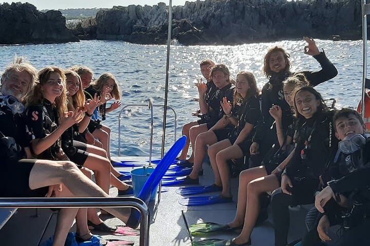 Baptism in the Northern Marine Reserve of Menorca