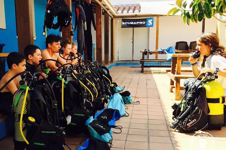 Baptism in the Northern Marine Reserve of Menorca