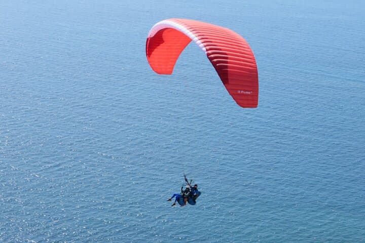 over the blue sea