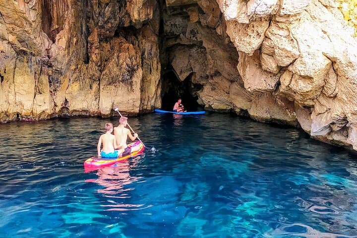 paddle into the cave in ibiza