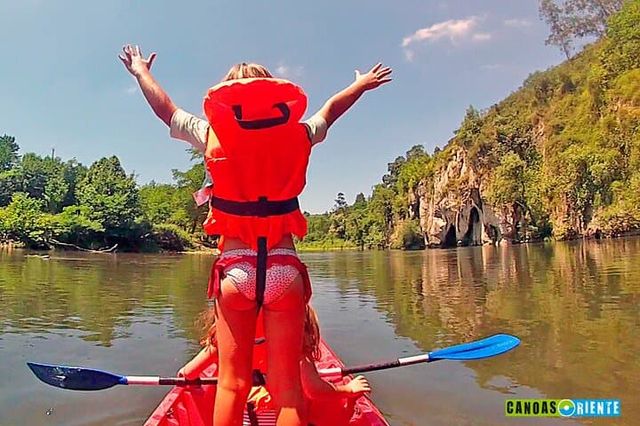 Canoeing down the Sella River