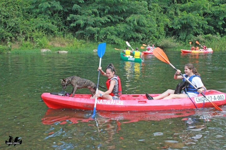 Canoeing down the Sella River
