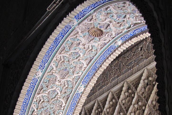 Detail of the plasterwork in the Royal Alcove