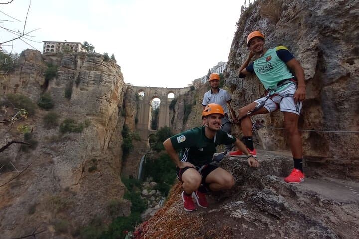 From Ronda : Guided Tour of Via Ferrata in the Tagus of Ronda