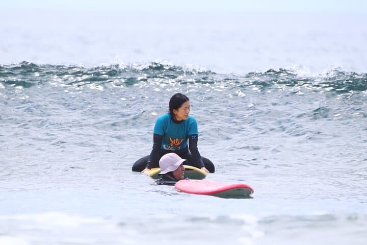 Group Surf Class in Playa de Las Américas with Photographs