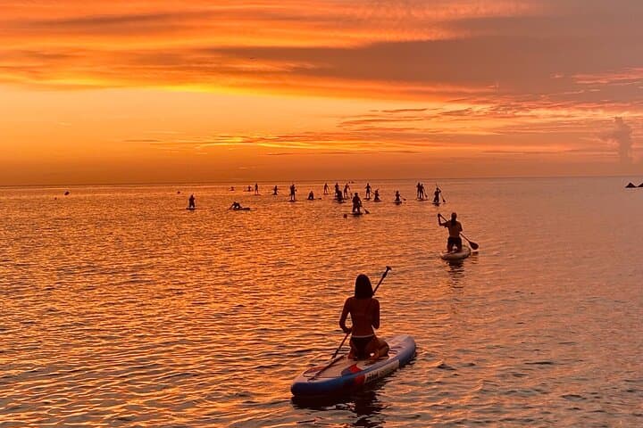 Paddle Surfing in Barcelona