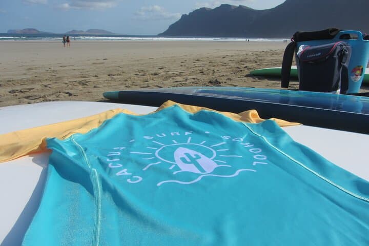 Group and private surf classes with a Certified Instructor in Lanzarote
