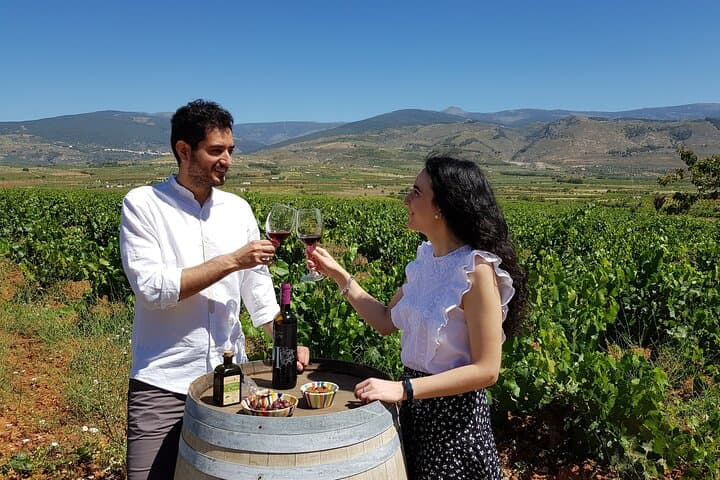 Couple enjoying the tasting