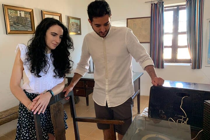 Visitors in the museum